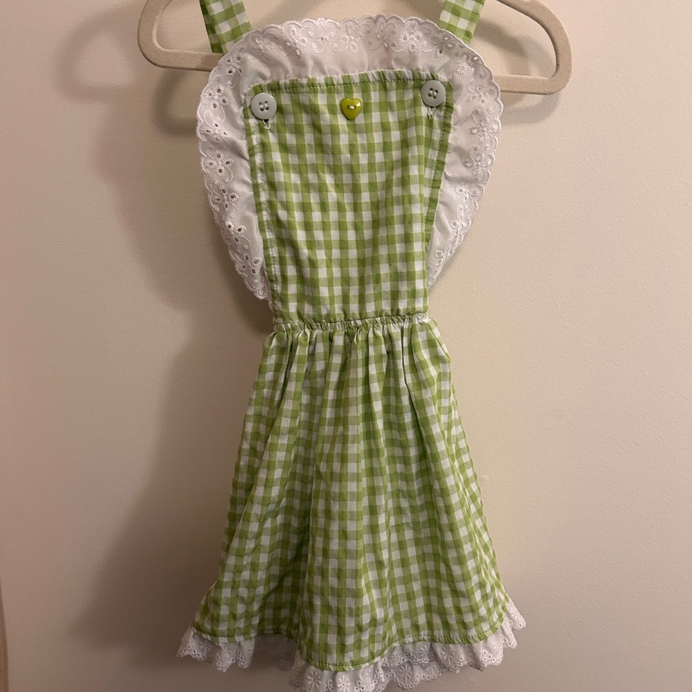 Joonbird - Green Gingham Pinafore